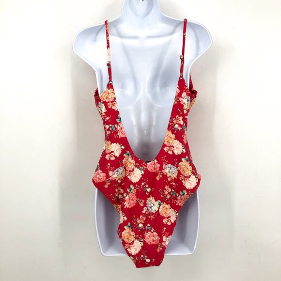 O'NEILL Women's Stella Mykonos One-Piece Swimsuit Size XL Red Floral NWT - Picture 8 of 14